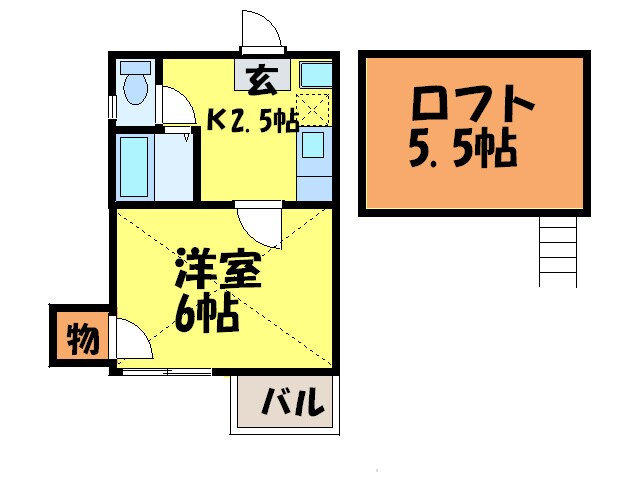 サニーコート大橋の物件間取画像