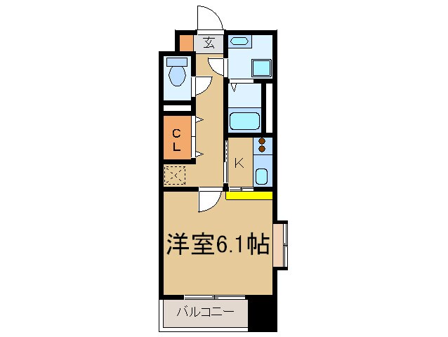 セレ－ノ・コンフォ－ト大手門の物件間取画像