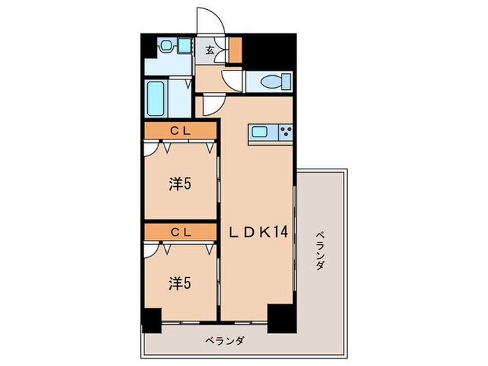 ロイヤルノースナインの物件間取画像