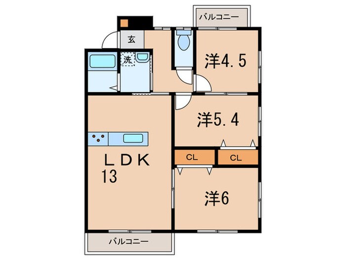 ルミエール扇ケ浦の物件間取画像