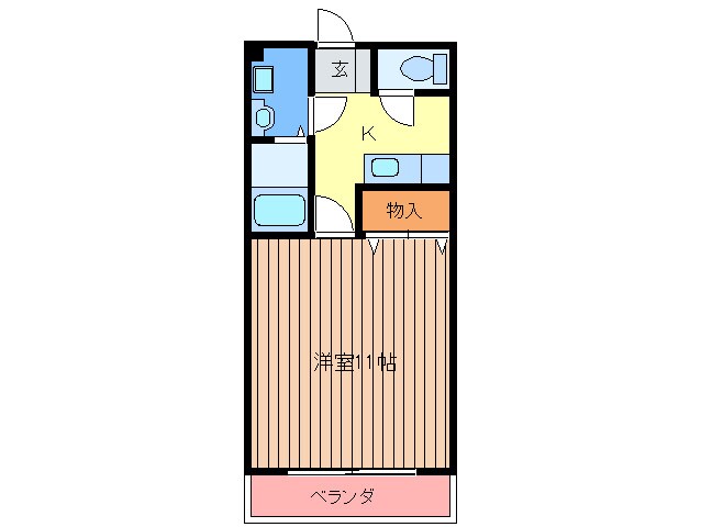 クレ－ル和白の物件間取画像