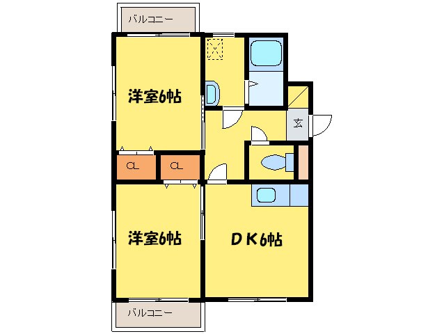 エリーナ高宮の物件間取画像