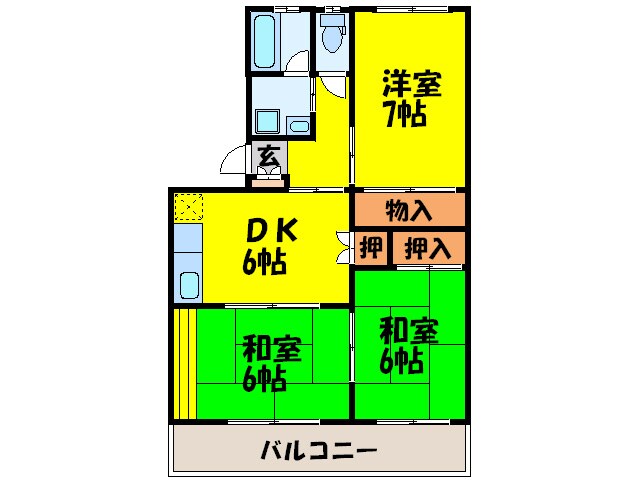 物件間取画像