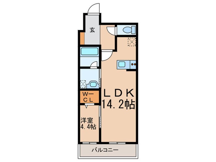 ｳｪﾙﾌﾞﾗｲﾄ博多ｽﾃｰｼｮﾝの物件間取画像