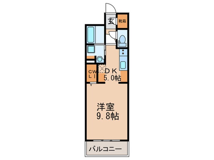 ｳｪﾙﾌﾞﾗｲﾄ博多ｽﾃｰｼｮﾝの物件間取画像