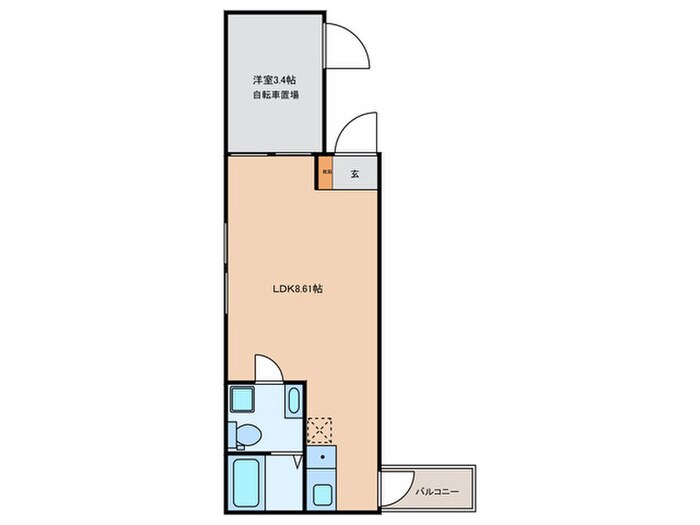 ガレット学研都市の物件間取画像