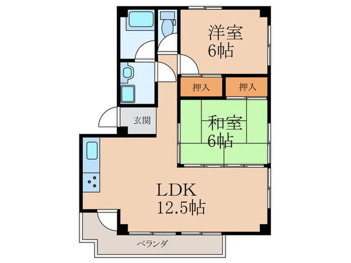 ハイツKの物件間取画像