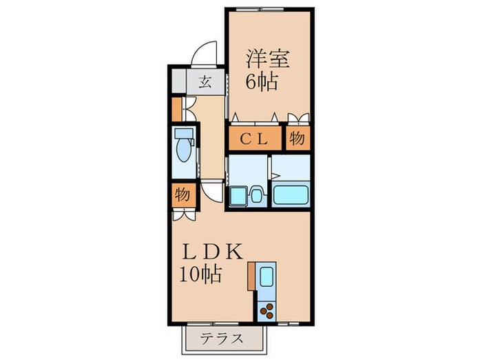 リーベン・ヴィーヴルⅡの物件間取画像