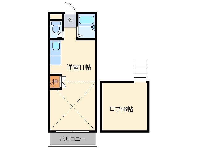 ロイヤルハイツ奈多の物件間取画像