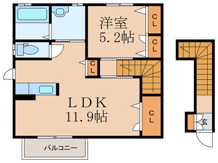 メゾンクレール池田の物件間取画像