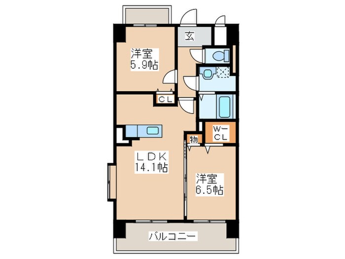 OSANPO上津の物件間取画像
