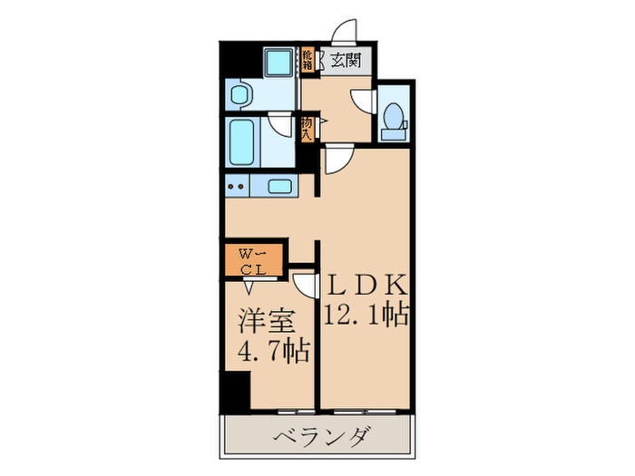 テゾーロ行橋の物件間取画像