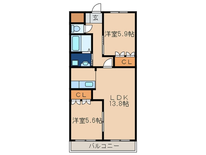 ヴェルラヴニールの物件間取画像