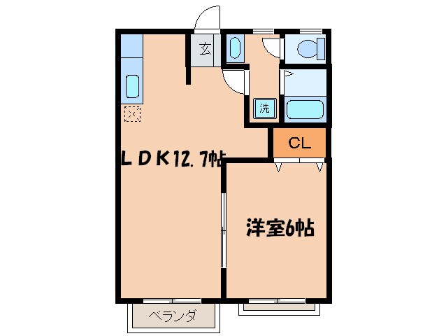 ア－バンリ－ムの物件間取画像