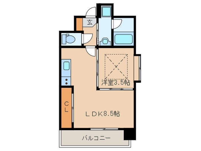 エステート・モア天神マリーナの物件間取画像