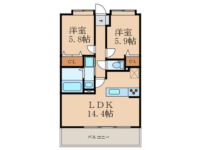 ＮｅｗＧａｅａ四季彩の丘Ｂ棟の物件間取画像