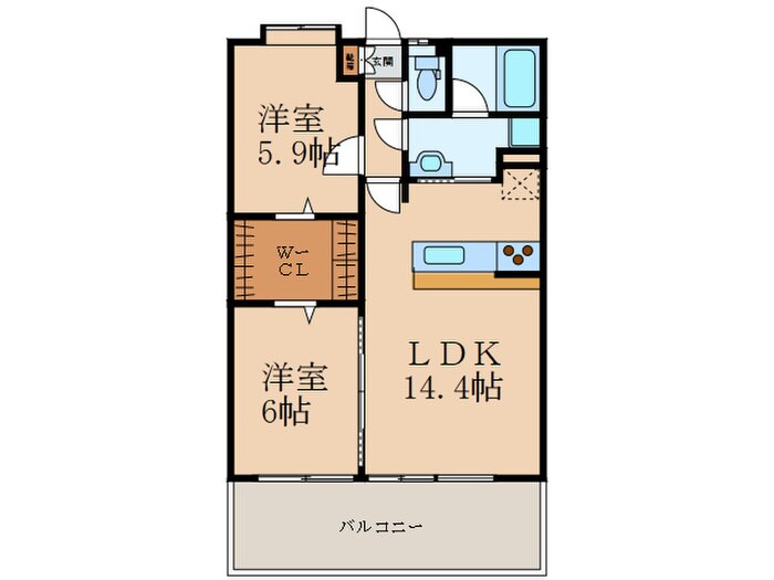 ＮｅｗＧａｅａ四季彩の丘Ｃ棟の物件間取画像