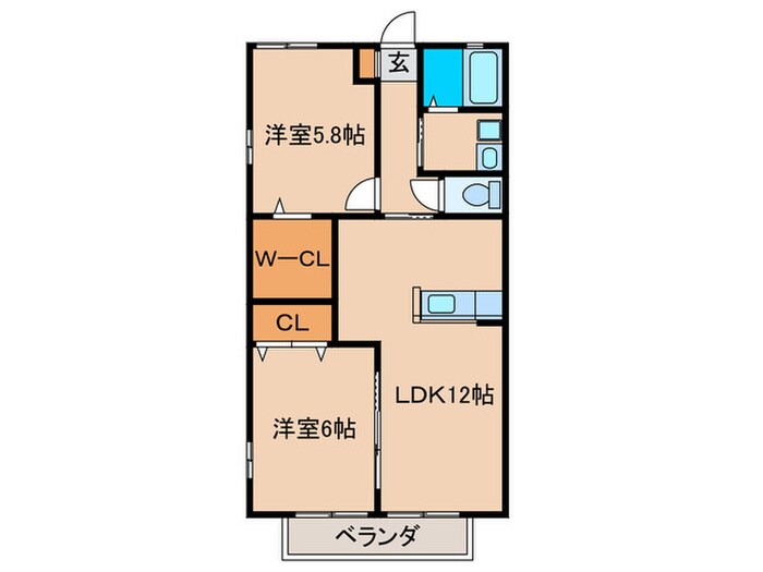 クレール前原の物件間取画像