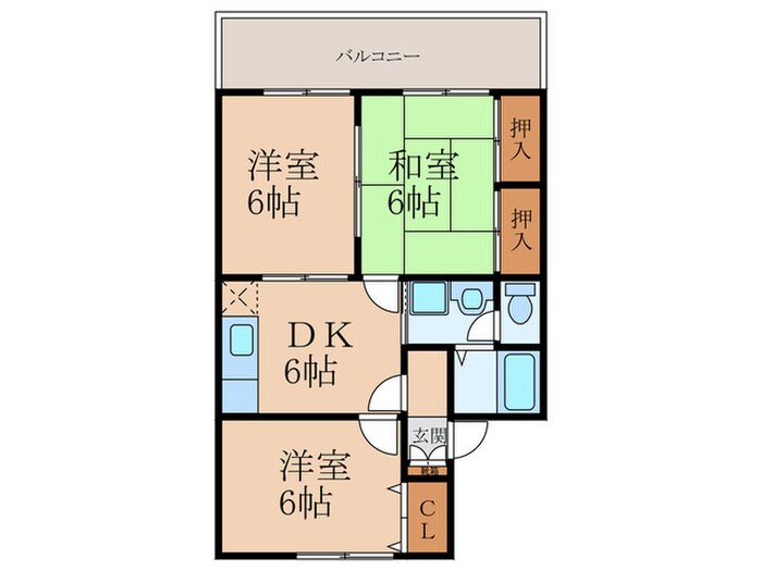 セジュ－ル柏Ａ棟の物件間取画像