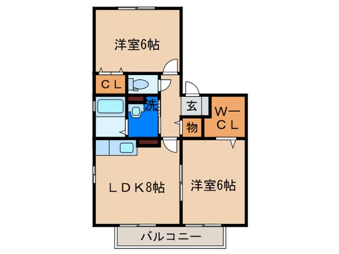 パインテ－ルⅡの物件間取画像