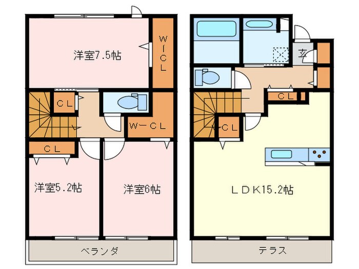リシェス三苫の物件間取画像