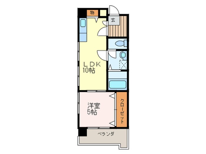 クレベール千防の物件間取画像