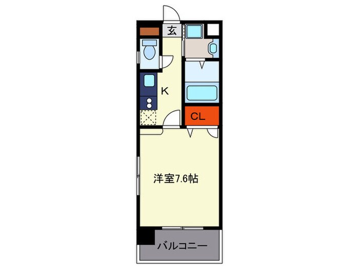 ｴﾝｸﾚｽﾄ薬院(903)の物件間取画像