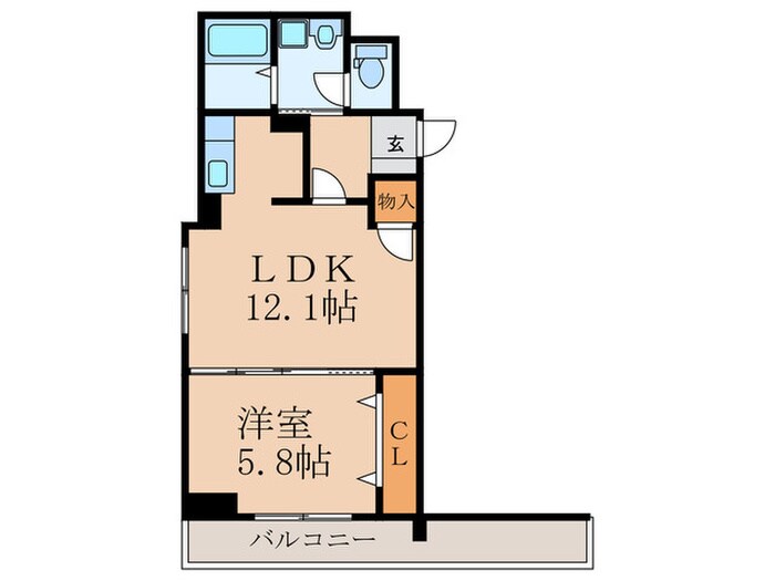 アビタシオン清水の物件間取画像