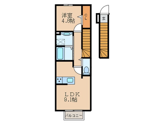 paisible　palaisの物件間取画像