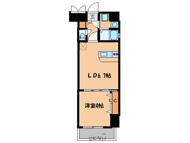 エンクレスト吉塚駅前Ⅱ(1106)の物件間取画像