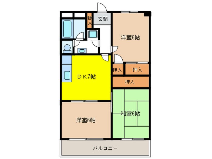 ハイツ逢坂の物件間取画像