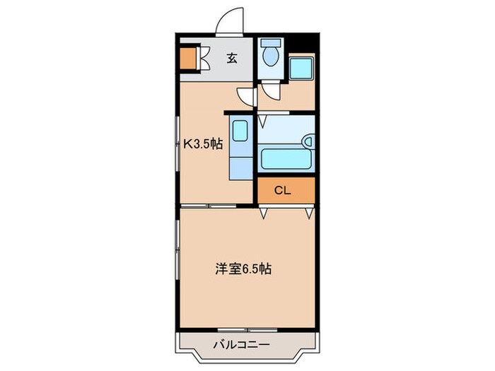 スカイヒルズMの物件間取画像