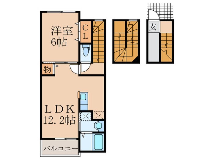 エル　フレールⅠの物件間取画像