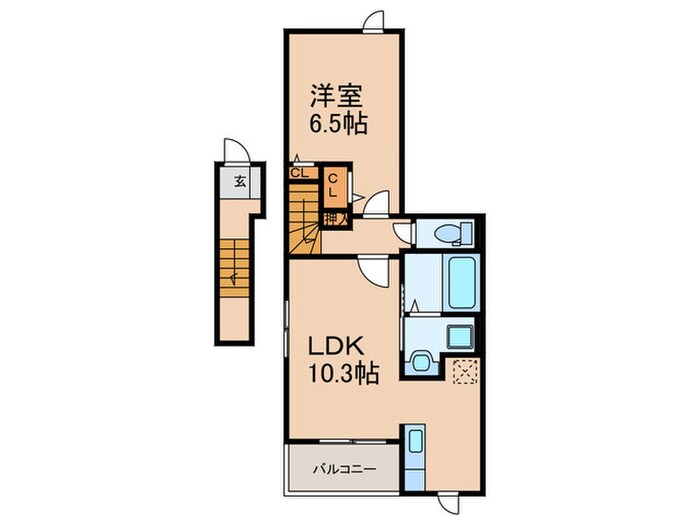 ファミリア長門石の物件間取画像