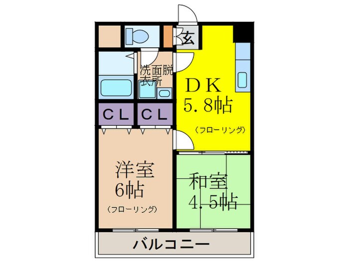 Ｐｅａｒｌ　Ｃｏｕｒｔ春日原の物件間取画像