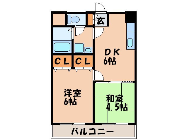 Ｐｅａｒｌ　Ｃｏｕｒｔ春日原の物件間取画像