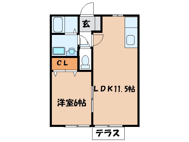 アンプルールＡ棟の物件間取画像