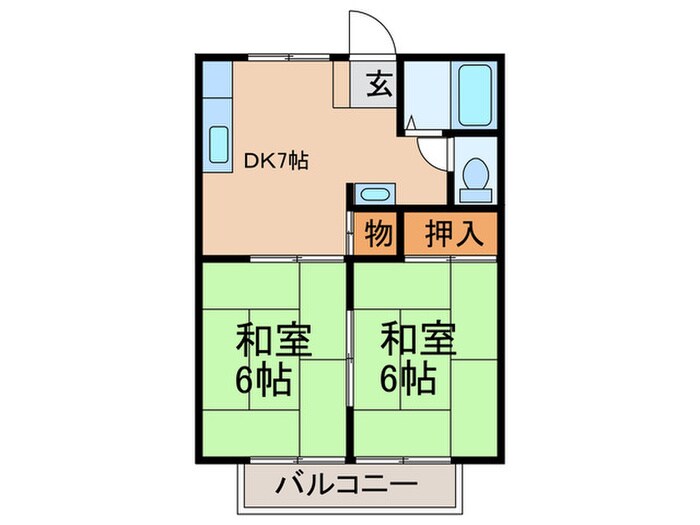 シティハイツフォーレＡ棟の物件間取画像