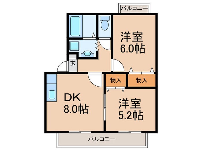 サンティール上須恵の物件間取画像