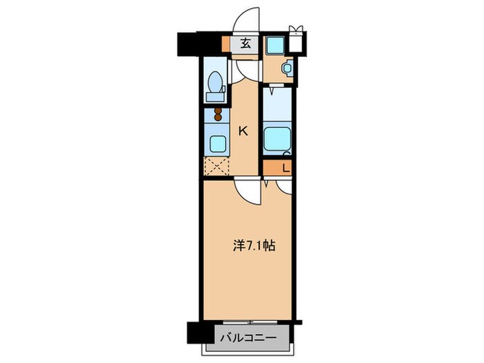 ｻｳﾞｫｲｽﾀｼﾞｵｽｲｰﾂ（609）の物件間取画像