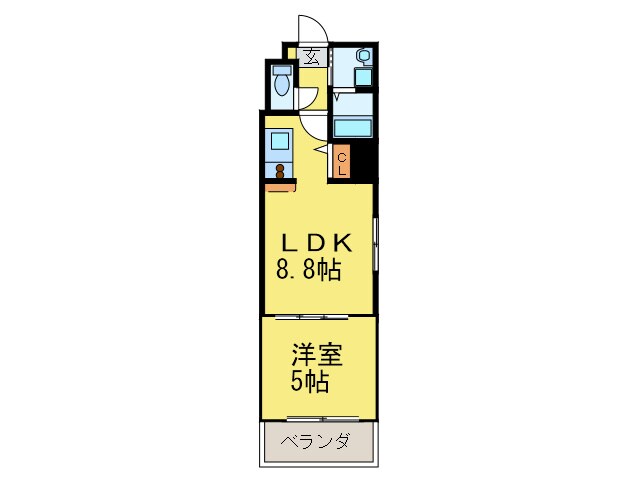 シャルム薬院の物件間取画像