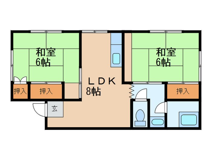 コーポ白梅の物件間取画像