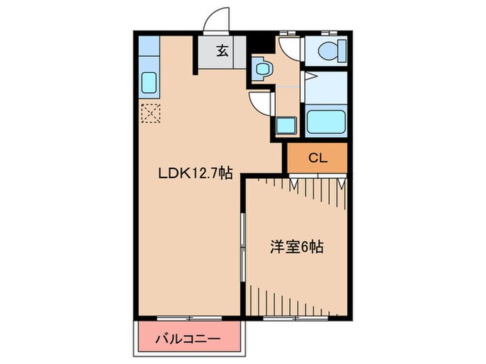 リベルテ早川の物件間取画像