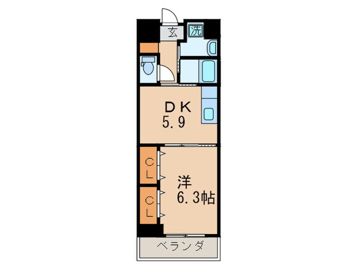 グランドツイン黒崎の物件間取画像