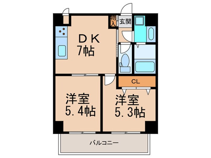 フィリオ大橋南の物件間取画像