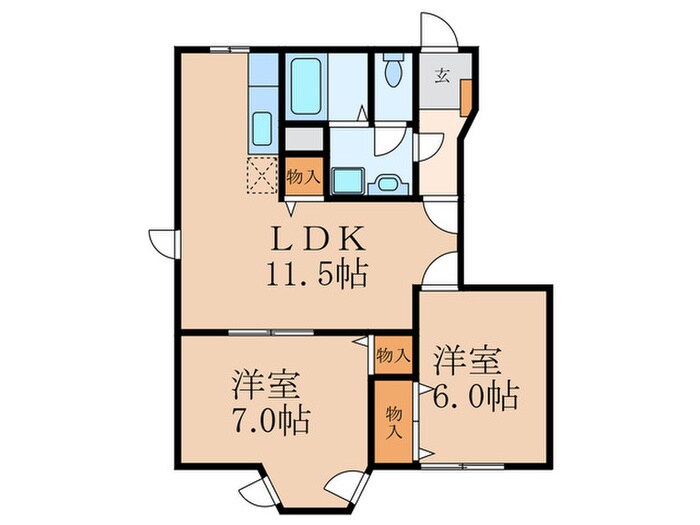 アメニティ広徳の物件間取画像