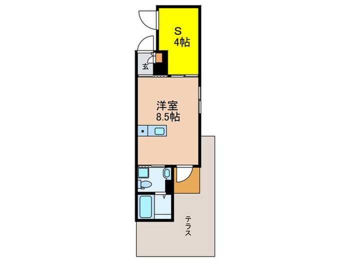 ガレット南福岡の物件間取画像