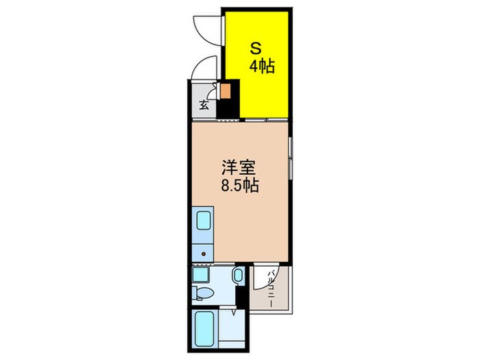 ガレット南福岡の物件間取画像
