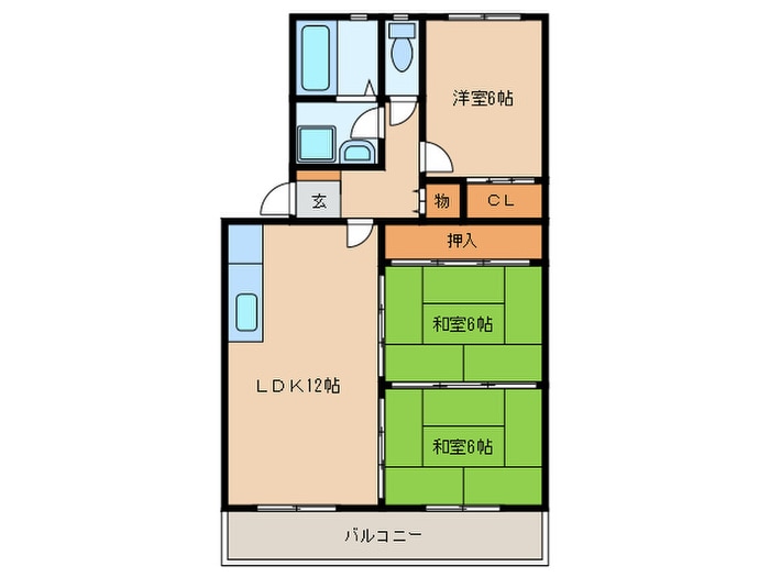 リバーコート大産の物件間取画像