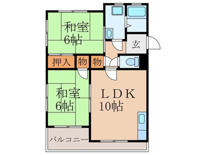 レジデンスたむらの物件間取画像